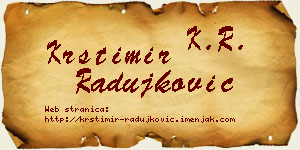 Krstimir Radujković vizit kartica